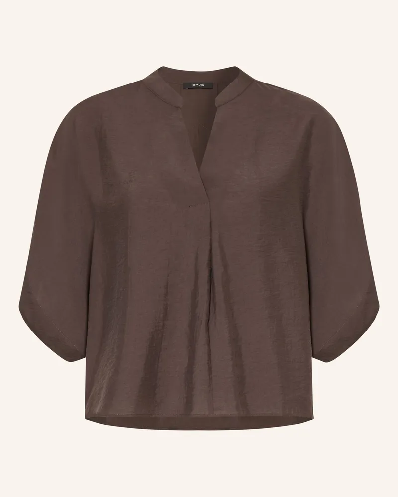 OPUS Blusenshirt Fenella braun Dunkelbraun