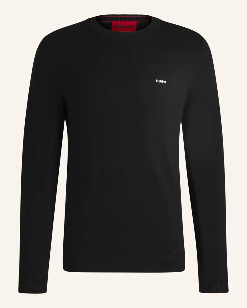 HUGO BOSS Pullover SAN CUDO-1 Regular Fit Schwarz