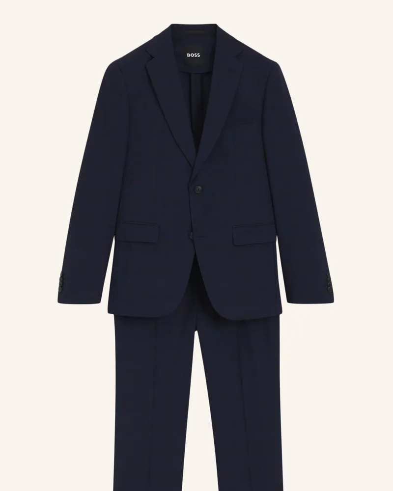 HUGO BOSS Business Anzug P-HUGE-2PCS-252 Slim Fit Dunkelblau