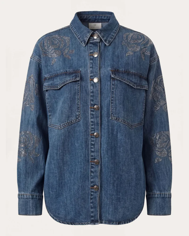 Kaffe Jeanshemd Kacastelia blau Blau