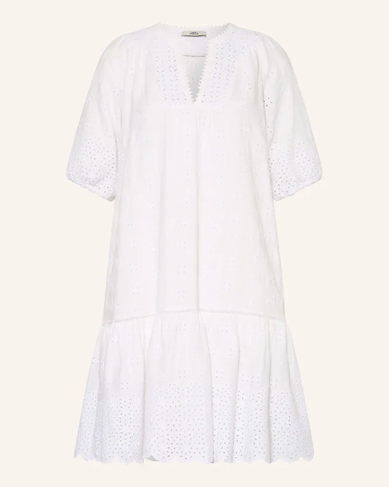 0039 Italy Kleid Maybelin Aus Lochspitze weiss Weiss