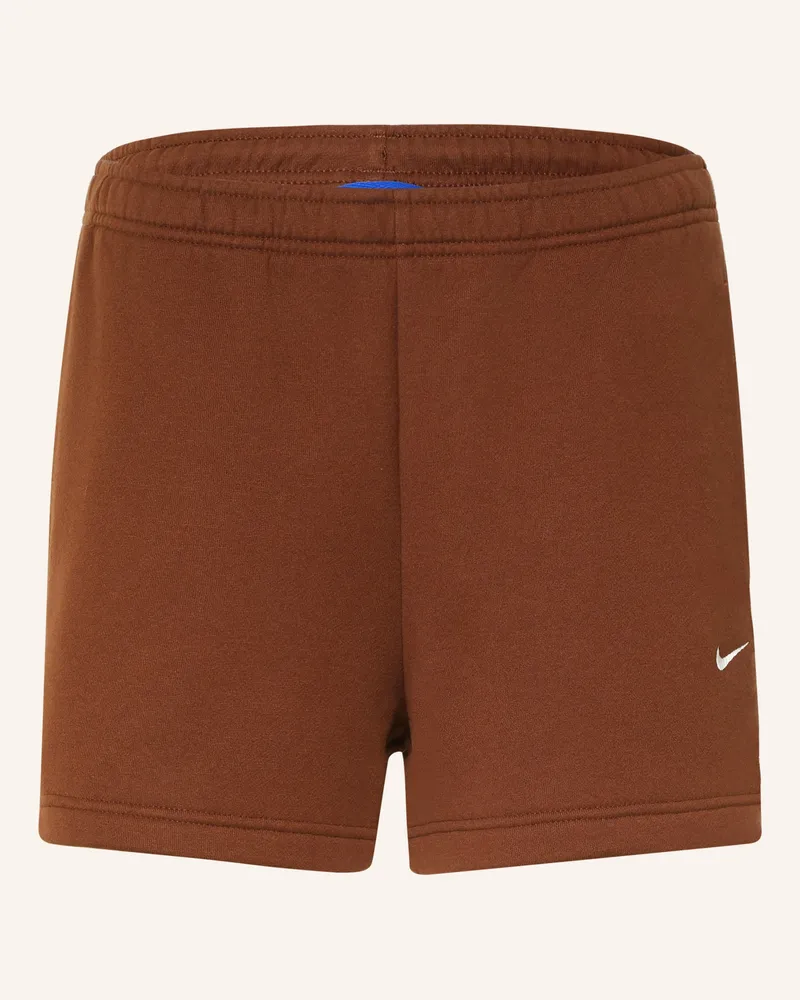 Nike Sweatshorts Studio Fleece braun Braun