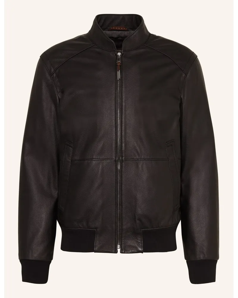 windsor. Lederjacke BORELLO Schwarz