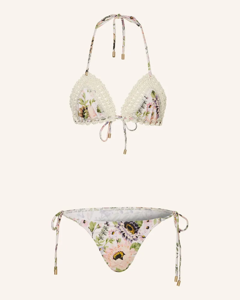 Zimmermann Triangel-Bikini HALLIDAY Creme