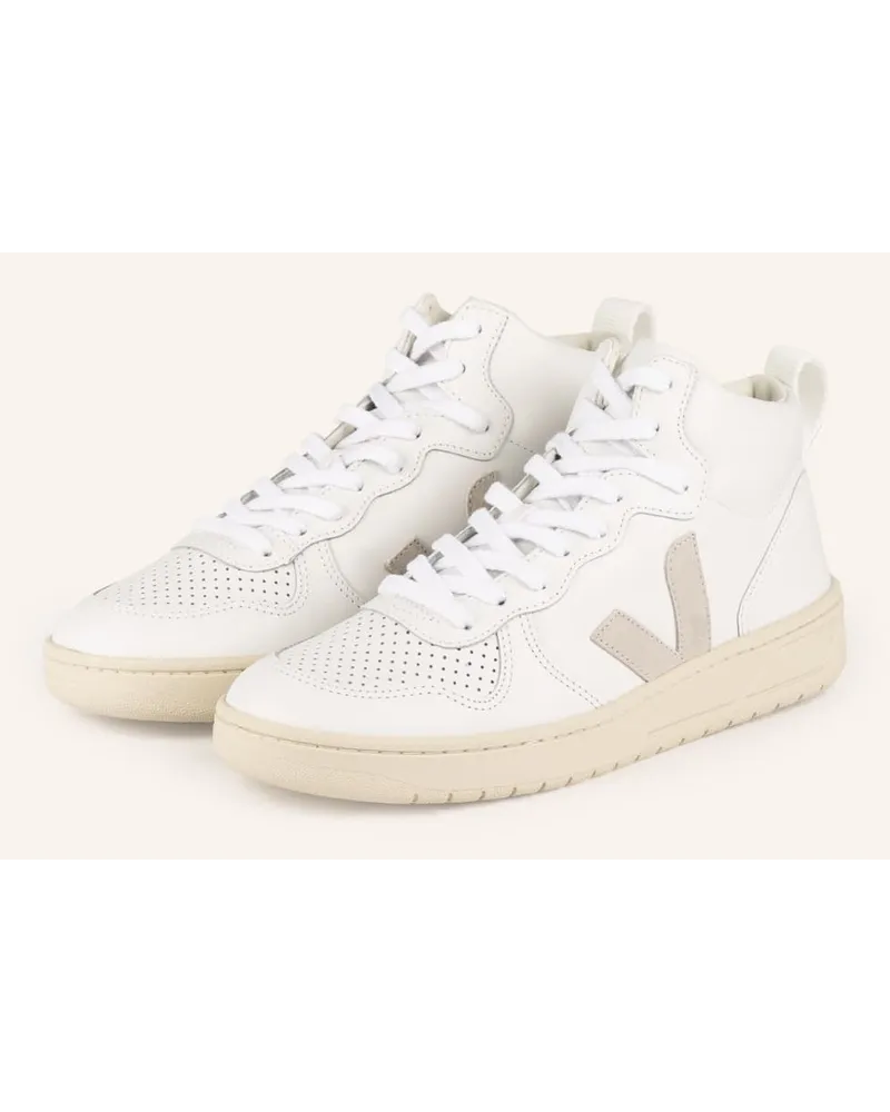 VEJA Hightop-Sneaker V-15 - WEISS/ CREME Weiss