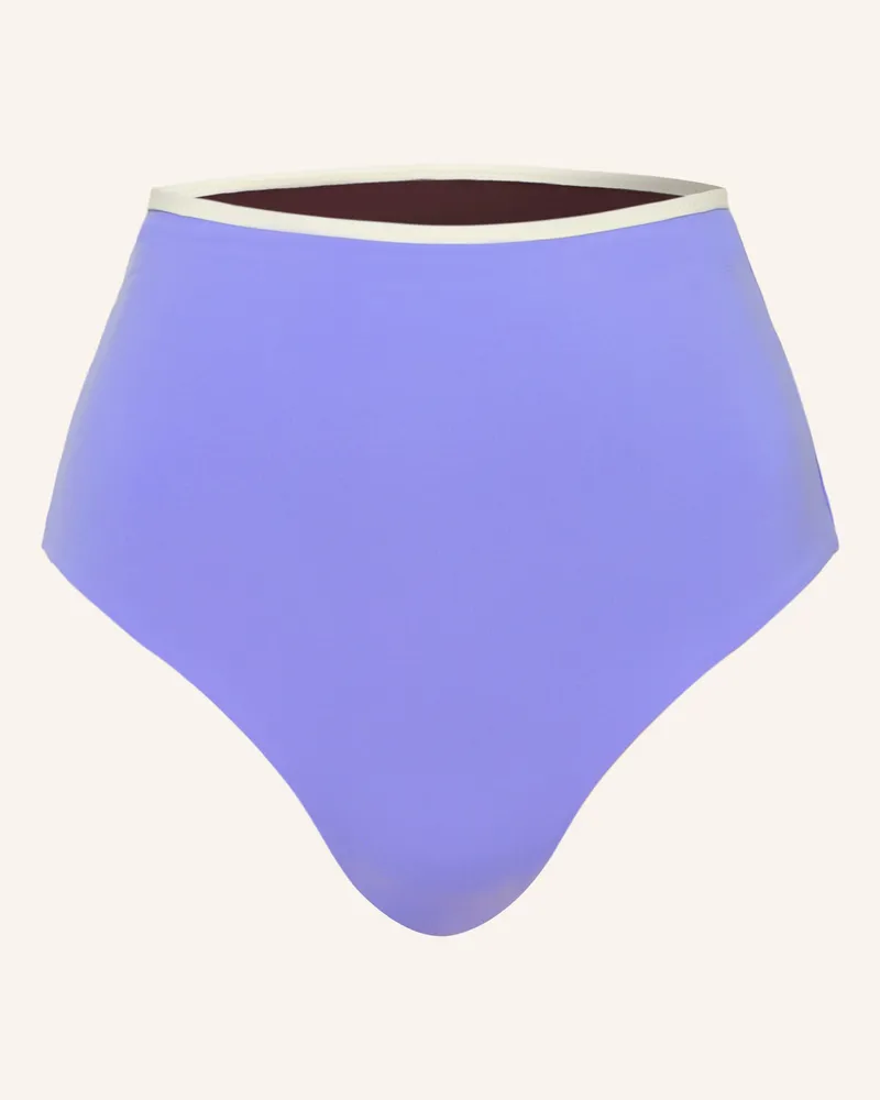 MYMARINI Highwaist-Bikini-Hose Shine Zum Wenden Mit Uv-Schutz 50+ lila Helllila