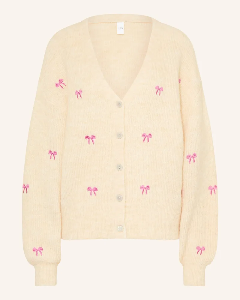 Y.A.S Strickjacke weiss Beige