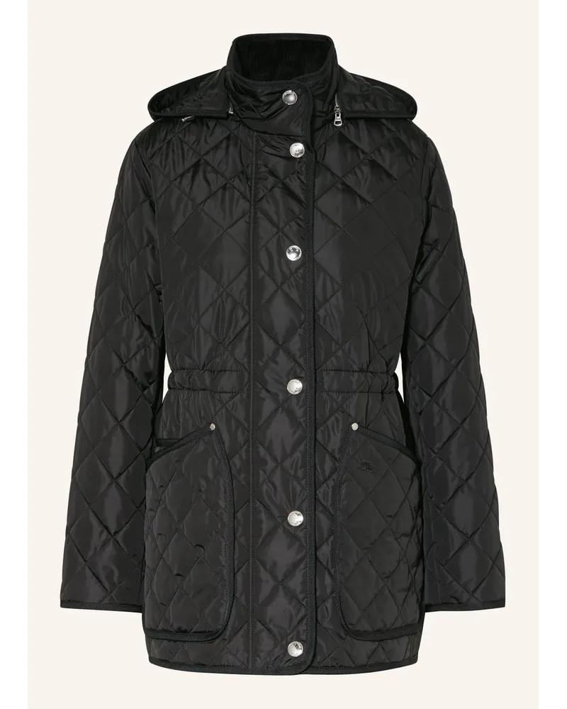 Burberry Steppjacke ROXBUGH mit abnehmbarer Kapuze Schwarz