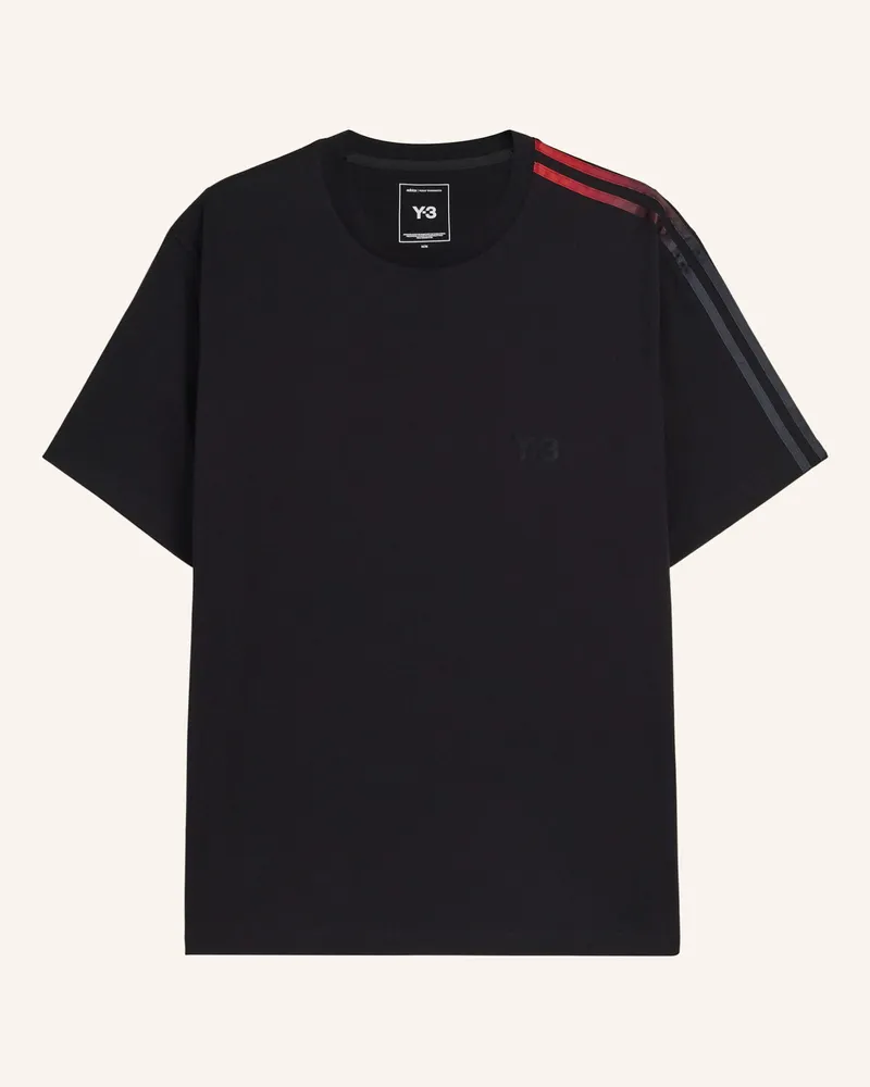 Y-3 Y-3 T-Shirt, Streifen Mit Farbverlauf schwarz Schwarz