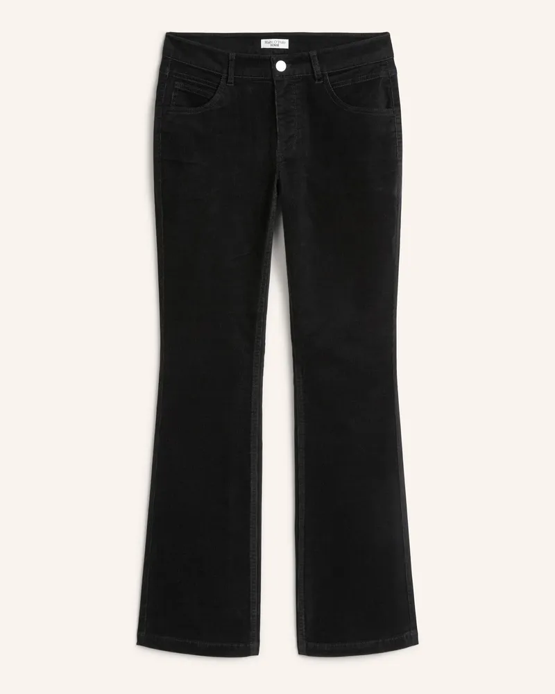 Marc O'Polo Cordhose Model Nella Bootcut schwarz Schwarz
