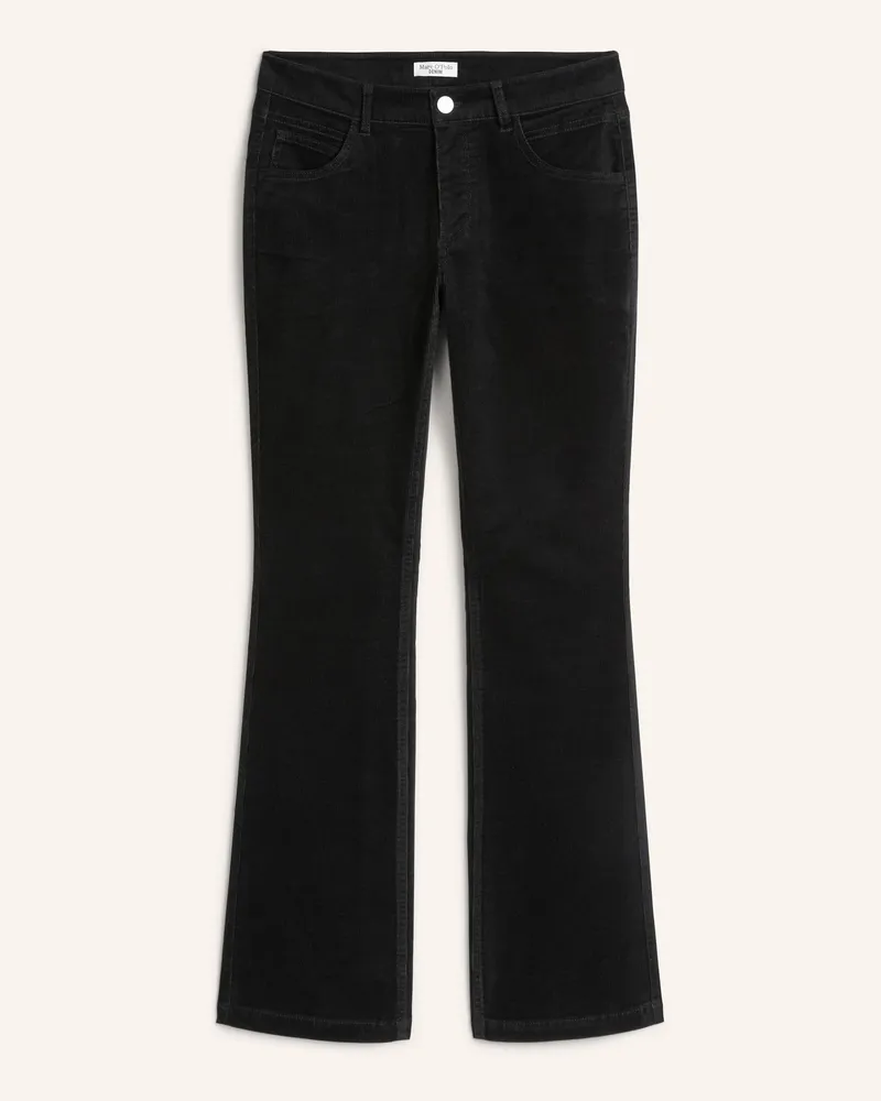Marc O'Polo Cordhose Model Nella Bootcut schwarz Schwarz