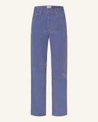 Ganni Straight Jeans Blau