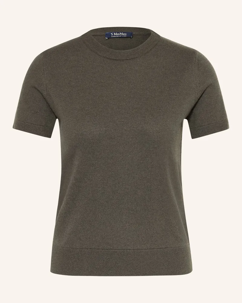 Max Mara Strickshirt Magenta gruen Khaki