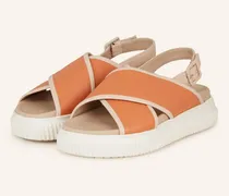 Plateau-Sandalen Lisa beige