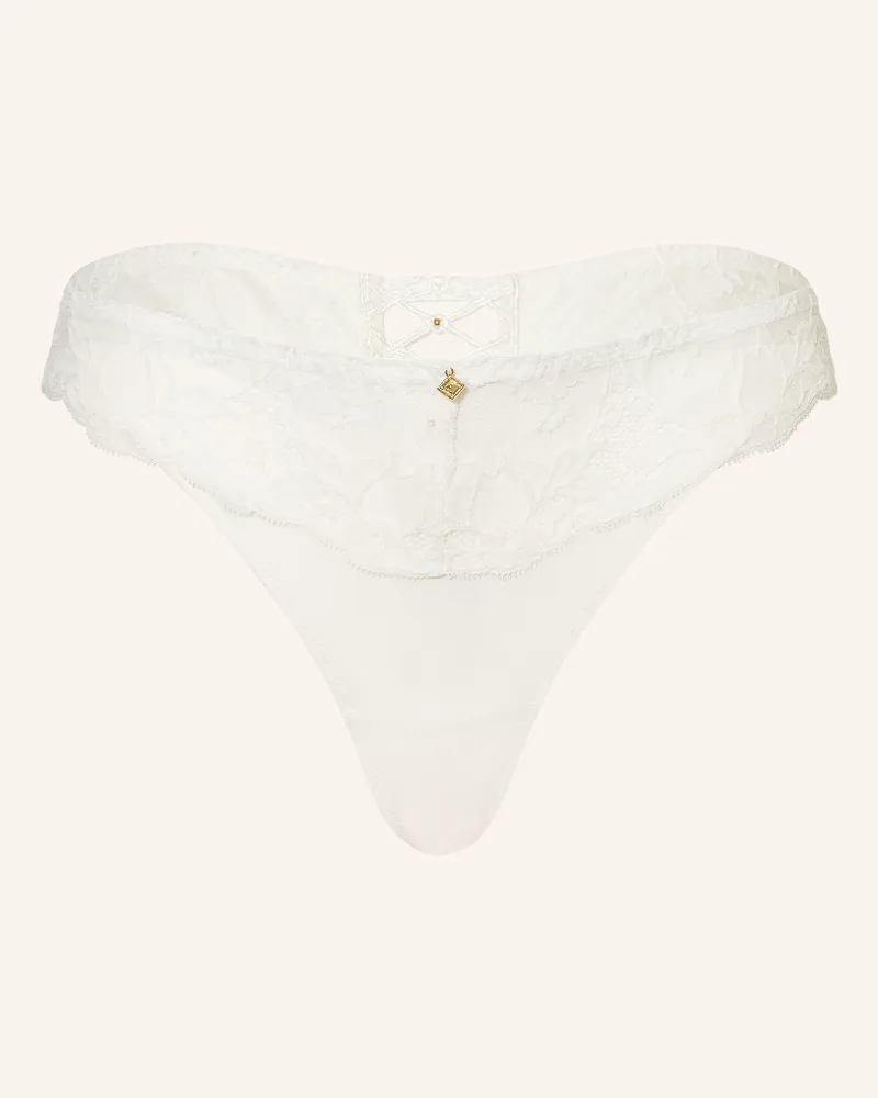 Aubade String Kiss Of Love Mit Schmucksteinen weiss Weiss