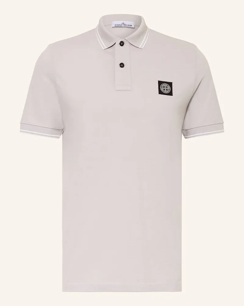 Stone Island Piqué-Poloshirt Grau