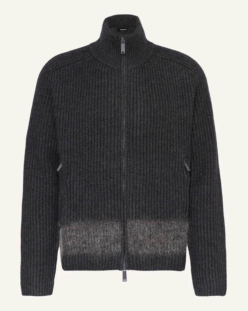 Dsquared2 Strickjacke Dunkelgrau