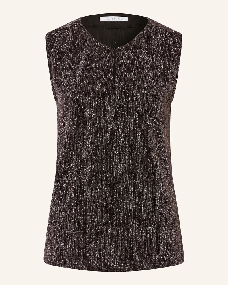 Betty Barclay Blusentop mit Glitzergarn Schwarz