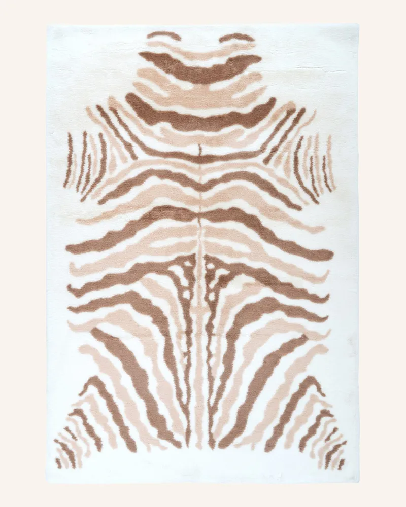 Kayoom Hochflor Teppich RABBIT Braun