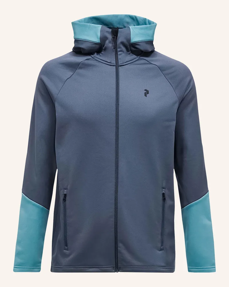 Peak Performance Midlayer-Jacke Rider Zip Hood grau Dunkelgrau