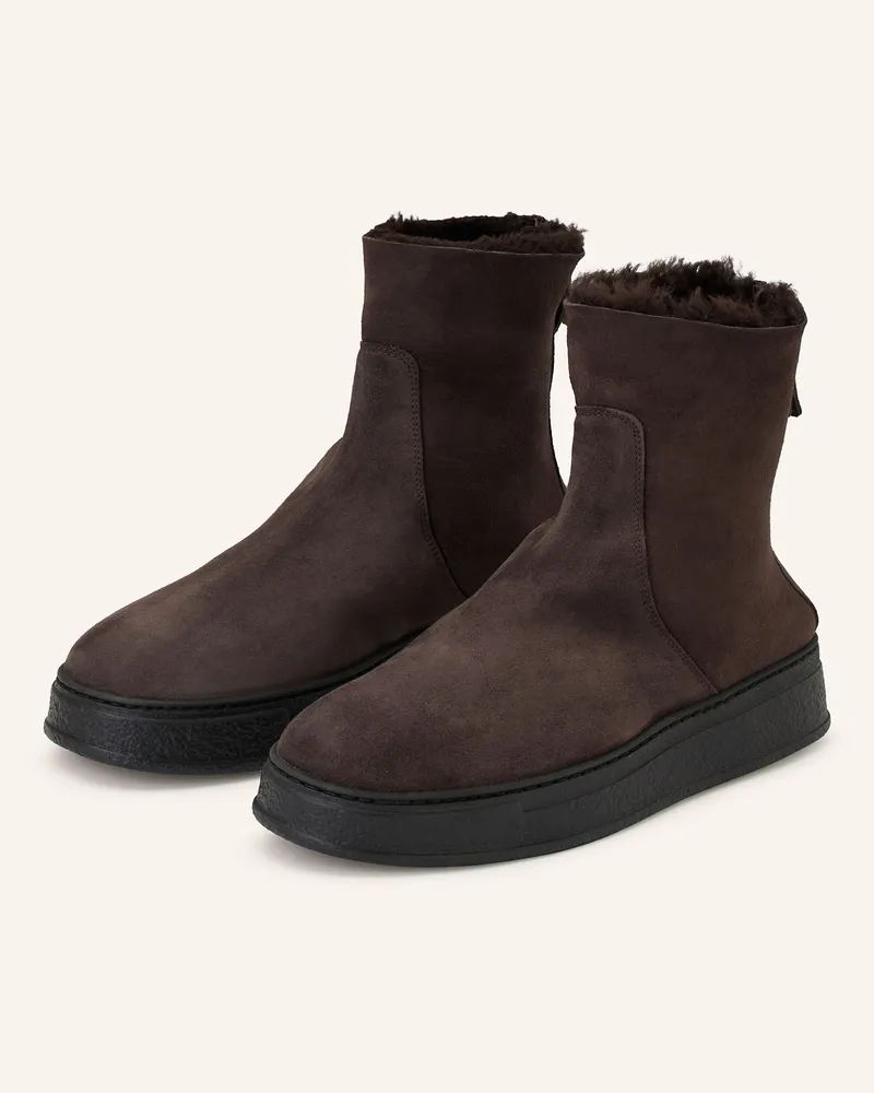 Attilio Giusti Leombruni Plateau-Boots GIULY Dunkelbraun