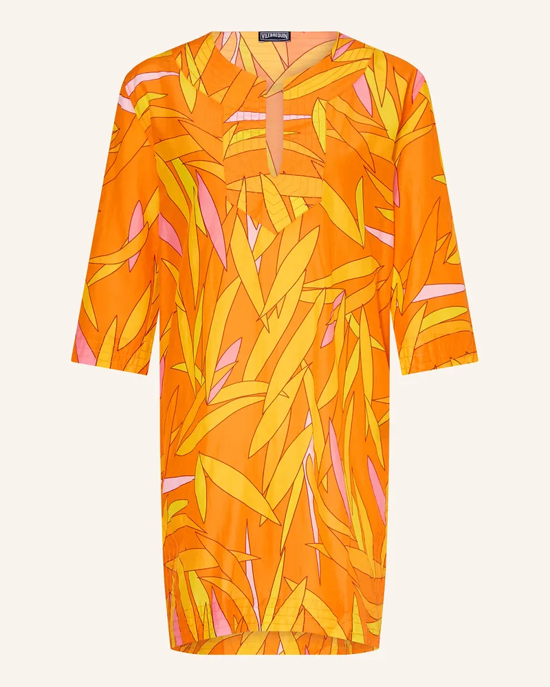 Vilebrequin Strandkleid MADRAGUE LUCILLE mit Seide Orange