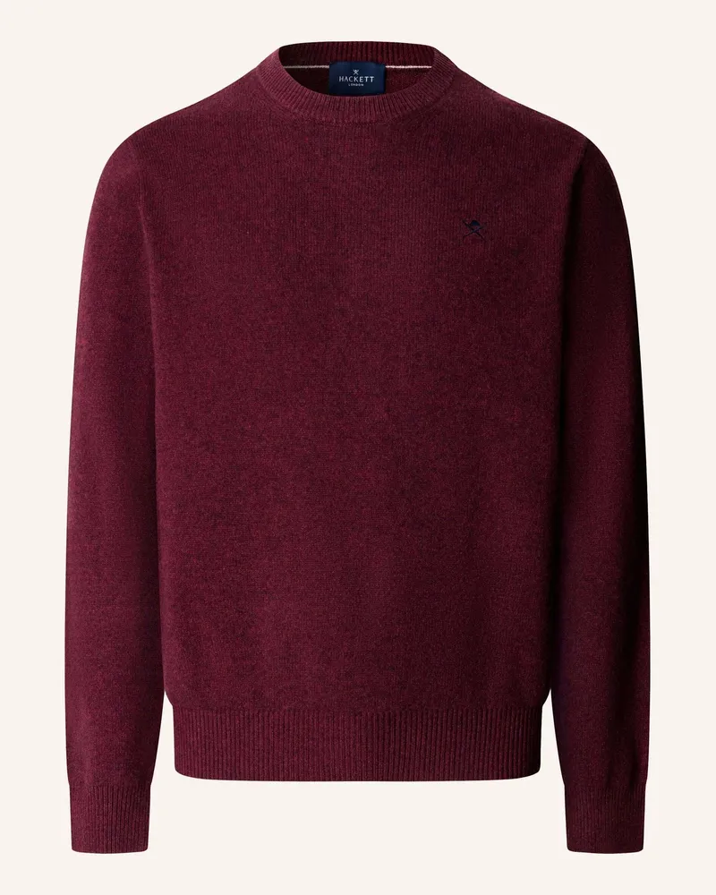 Hackett Pullover Lambswool Crew rot Rot