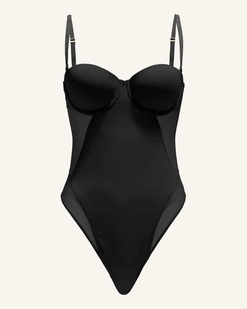 Wolford Bodies Ohne Cups Microfibre Light Shape Body schwarz Schwarz