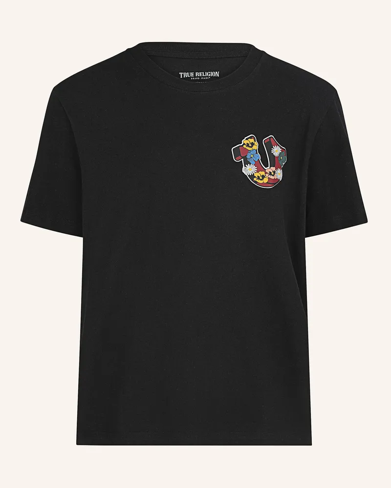 True Religion T-Shirt Garden schwarz Schwarz