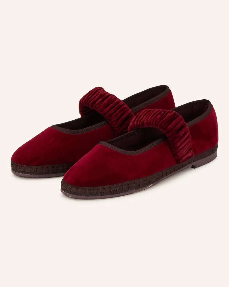 FLABELUS Mary-Jane-Ballerinas MAFALDA Dunkelrot
