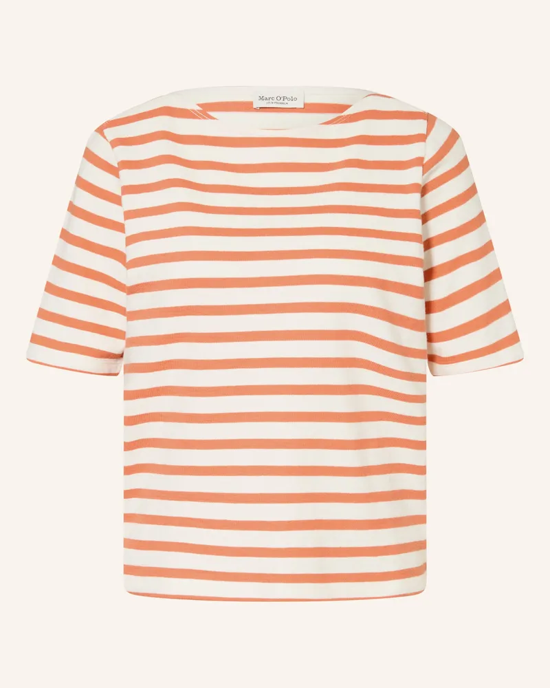 Marc O'Polo T-Shirt orange Weiss