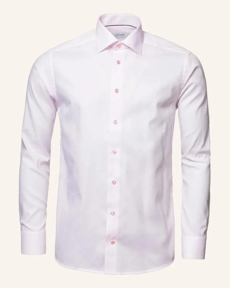 Eton Twill-Hemd Slim Fit pink Pink
