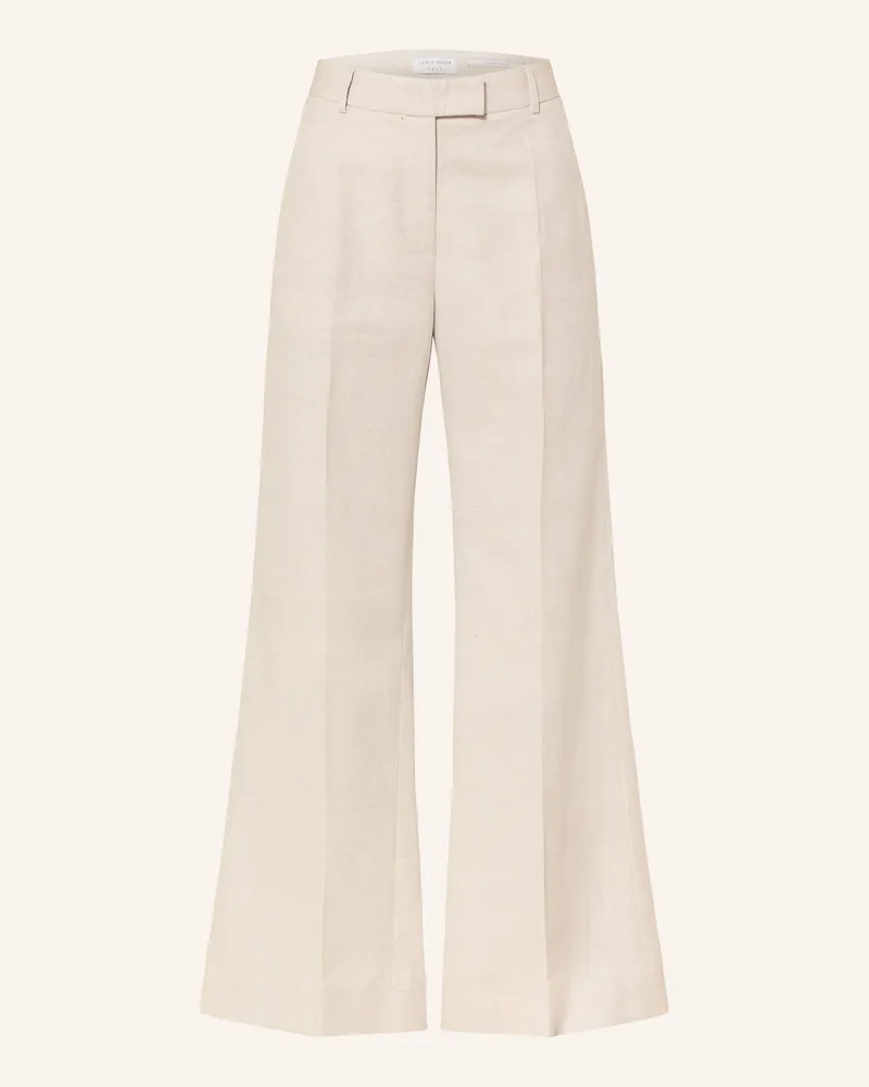 Tiger of Sweden Marlenehose Hedvi Mit Leinen grau Beige