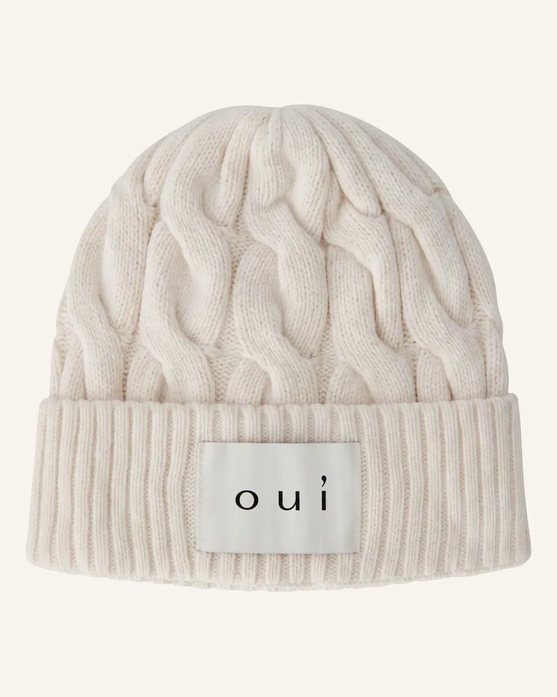 Oui  Oui Mütze grau Weiss