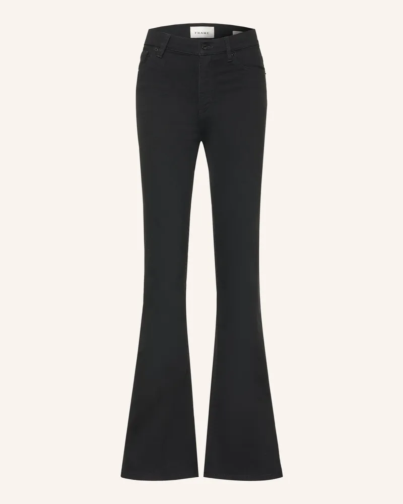 Frame Denim Flared Jeans The Flare schwarz Blk