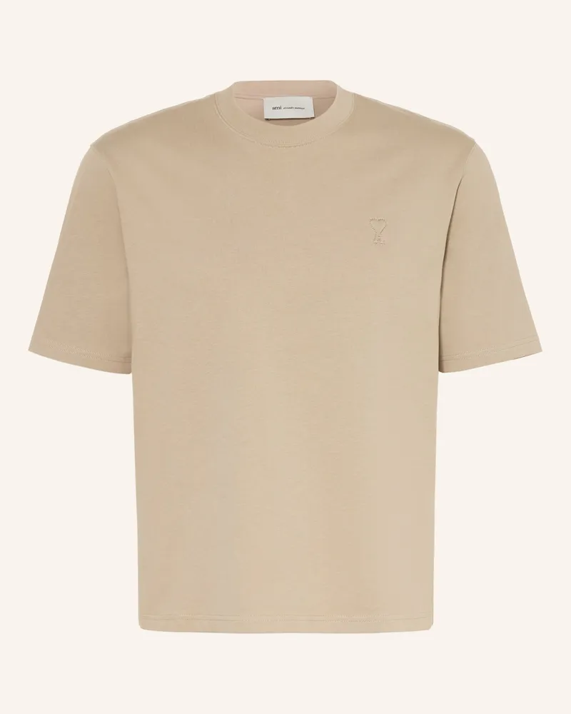 AMI Paris T-Shirt beige Taupe