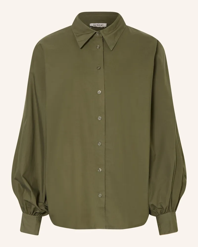 SoSUE Oversized-Hemdbluse Antonia gruen Oliv