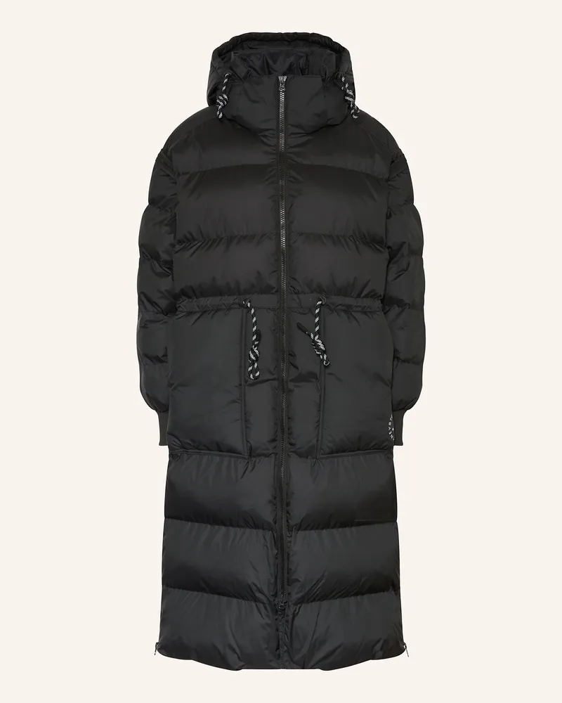 adidas Steppmantel ADIDAS BY STELLA MCCARTNEY LONG PADDED mit abnehmbaren Ärmeln Schwarz