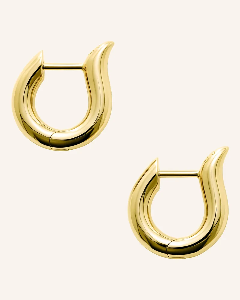 TAMARA COMOLLI Ohrstecker Signature Ohrstecker Hoop Small 18k Gelbgold gold Gold