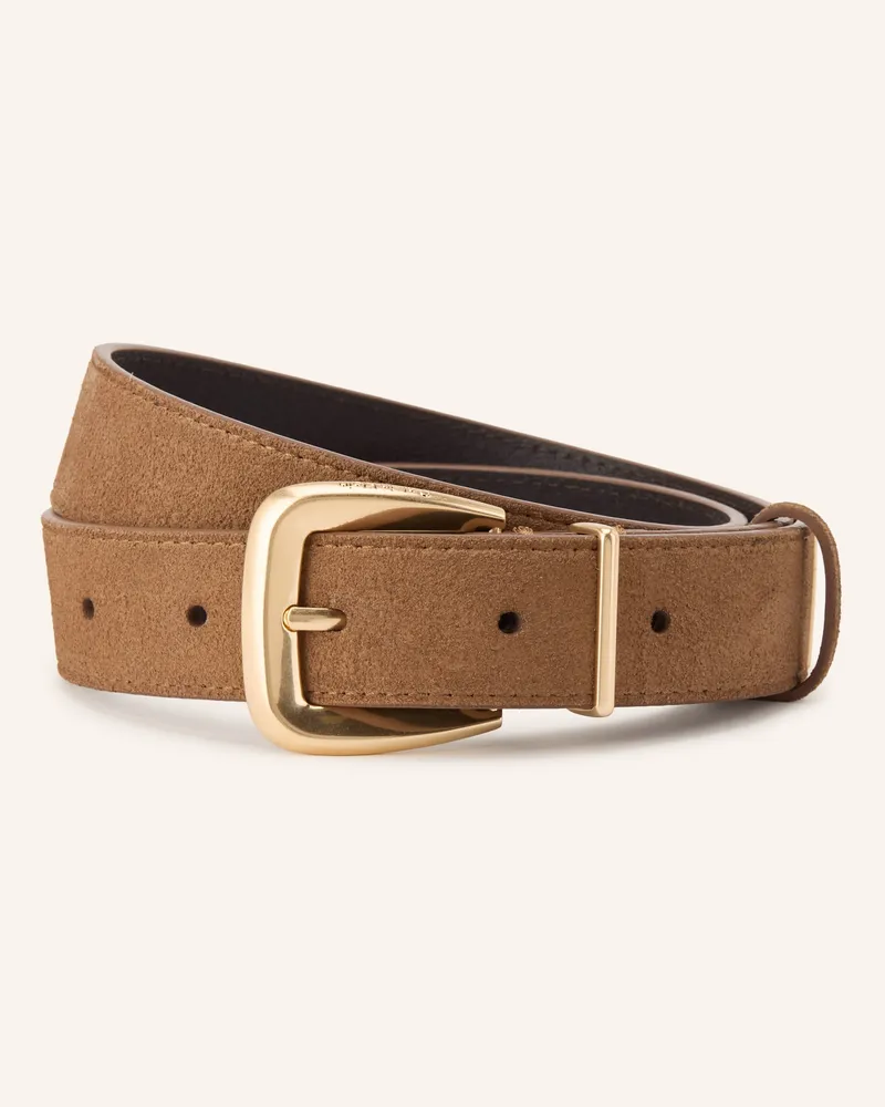 Calvin Klein Ledergürtel braun Camel