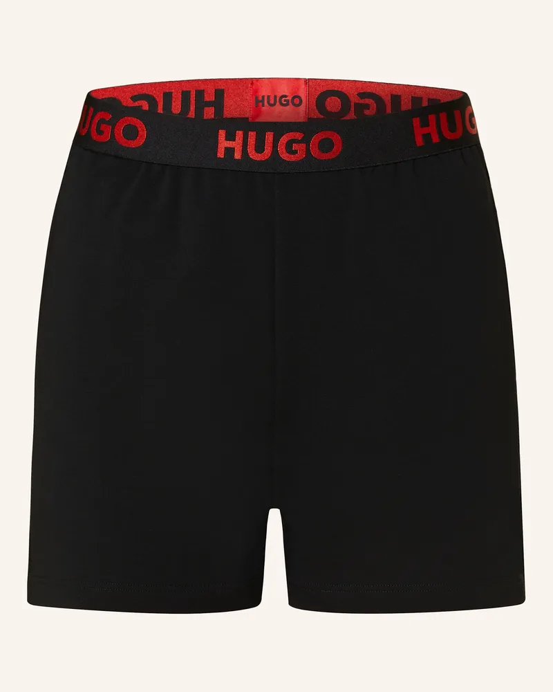 HUGO BOSS Lounge-Shorts Sporty schwarz Schwarz