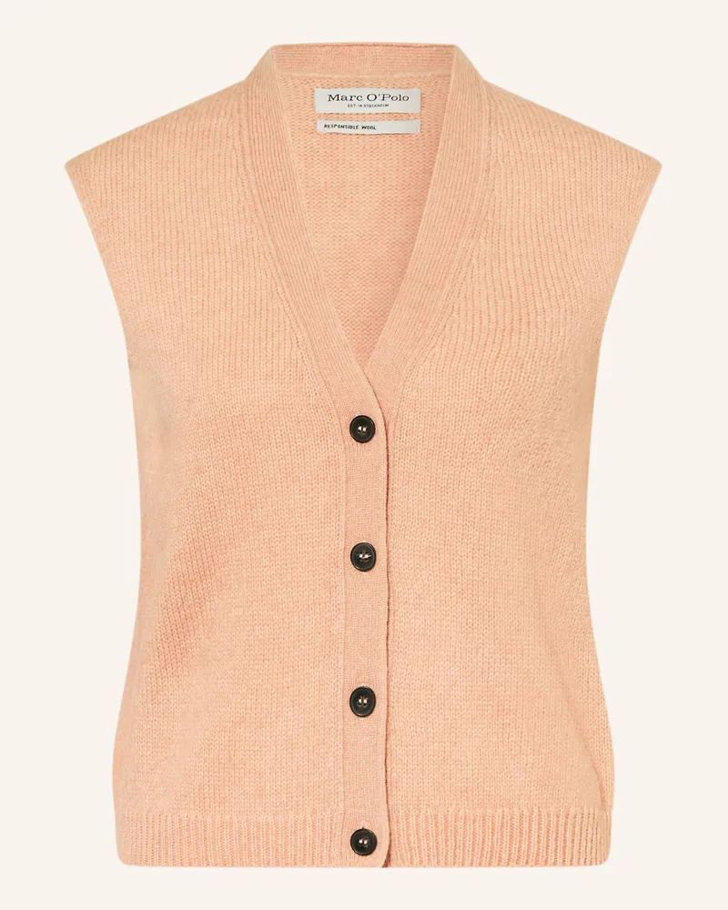 Marc O'Polo Strickweste Hellorange