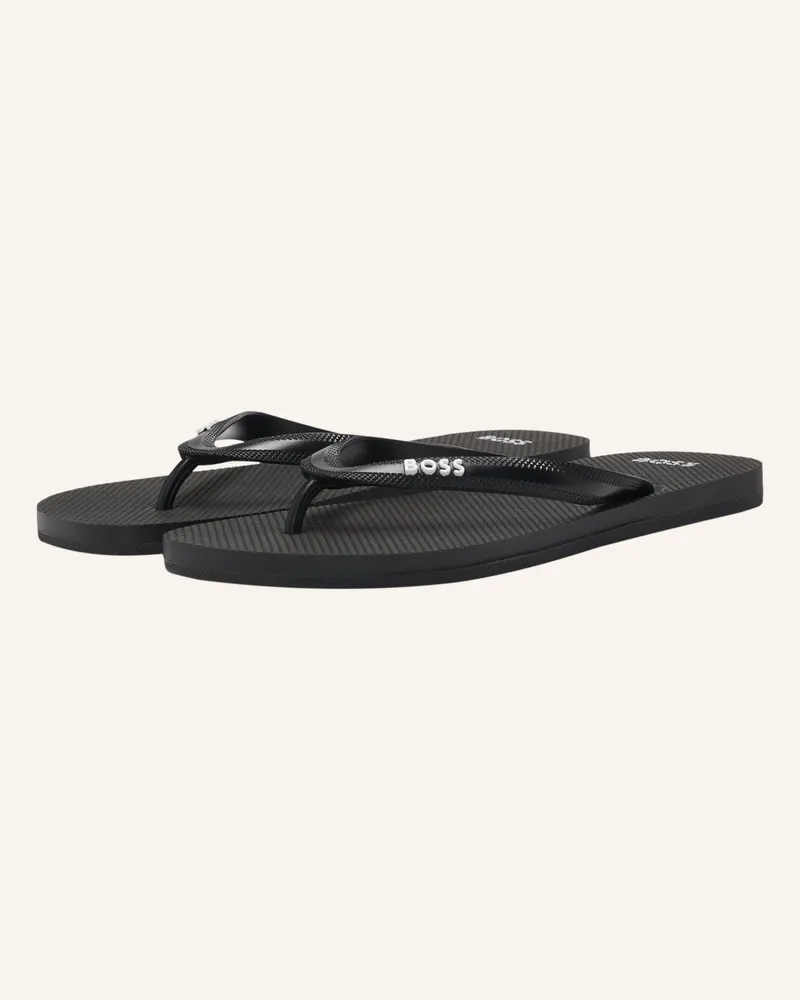 HUGO BOSS Sandale TRACY_THNG_RBLG_N Schwarz