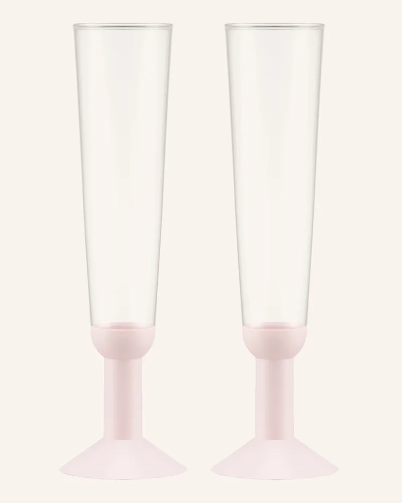 Bodum 2er-Set Champagnergläser Hellrosa