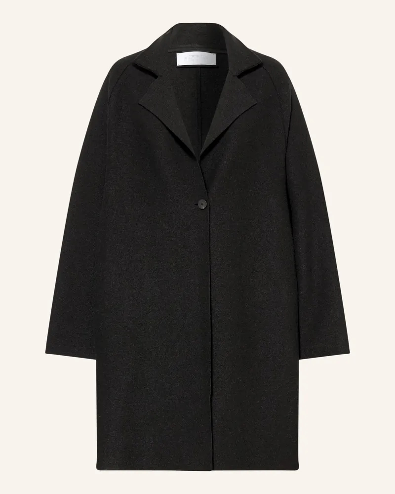 Harris Wharf London Wollmantel schwarz Schwarz