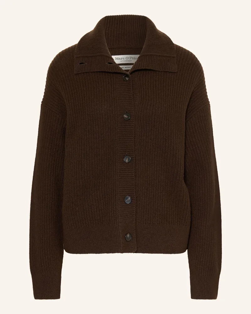 Marc O'Polo Strickjacke braun Dunkelbraun