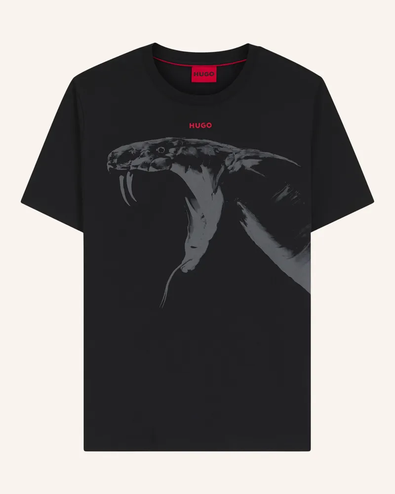 HUGO BOSS T-Shirt DIKOBRA_IN Regular Fit Schwarz