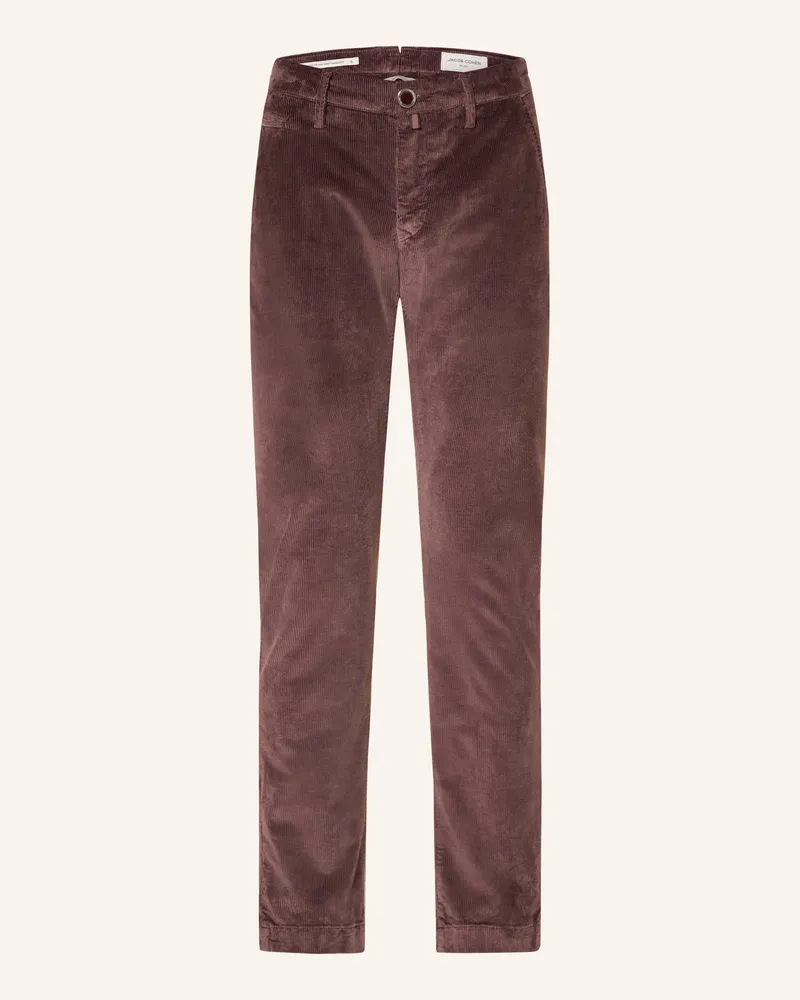 Jacob Cohën Cordchino BOBBY Slim Fit Dunkelrot