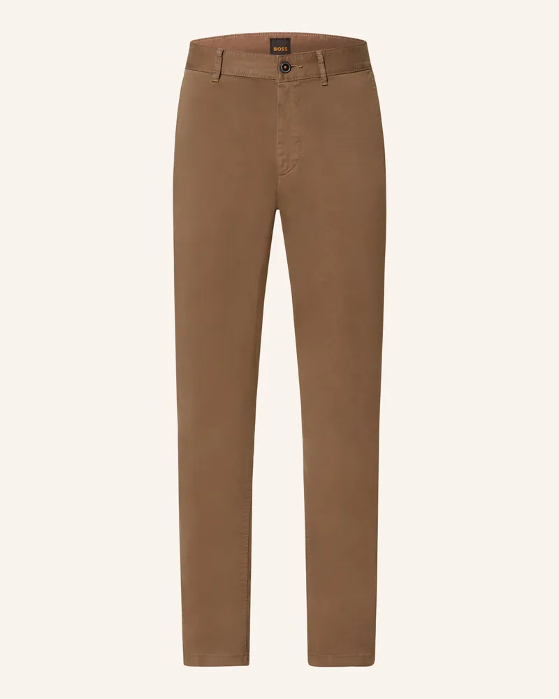 HUGO BOSS Chino CHINO Slim Fit Braun
