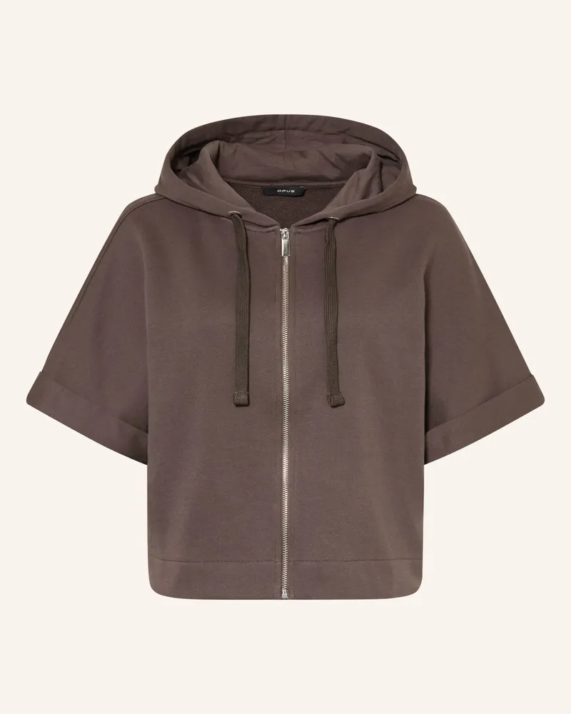 OPUS Sweatjacke Godenna braun Dunkelbraun